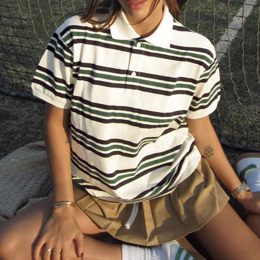Lioness leisure polo in ivory moss